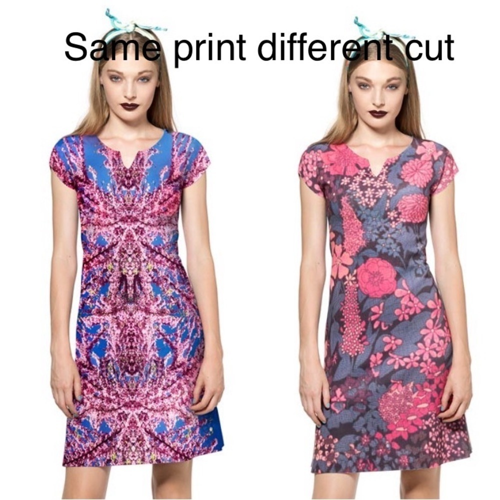 Animapop Pop Art Cherry Blossom reversible sublimation print sleeveless dress M
